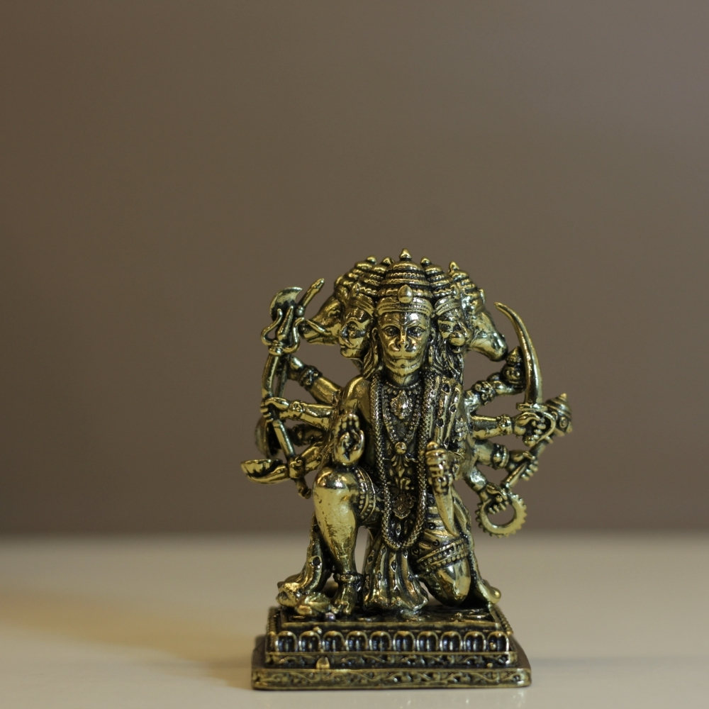 Brass Panchmukhi Hanuman - 5