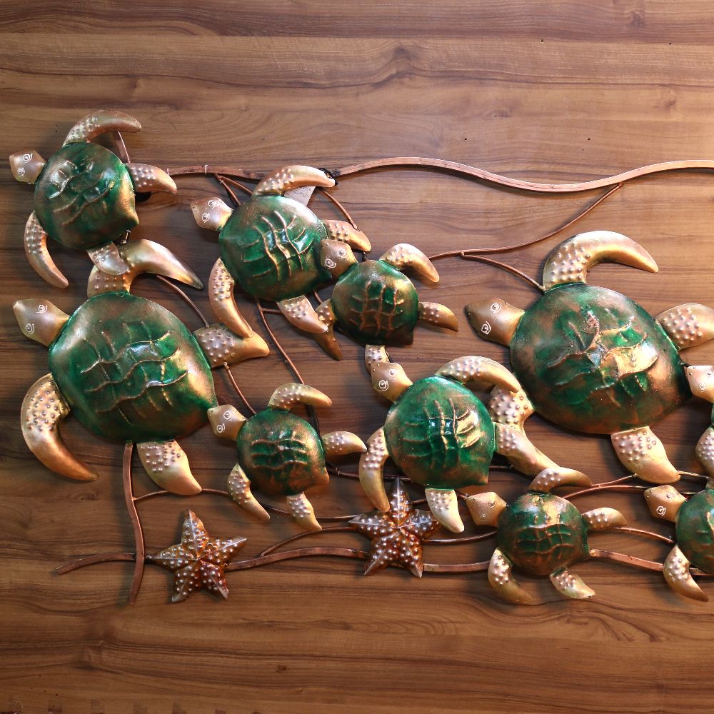 IRON 10 TORTOISE WALL DECOR