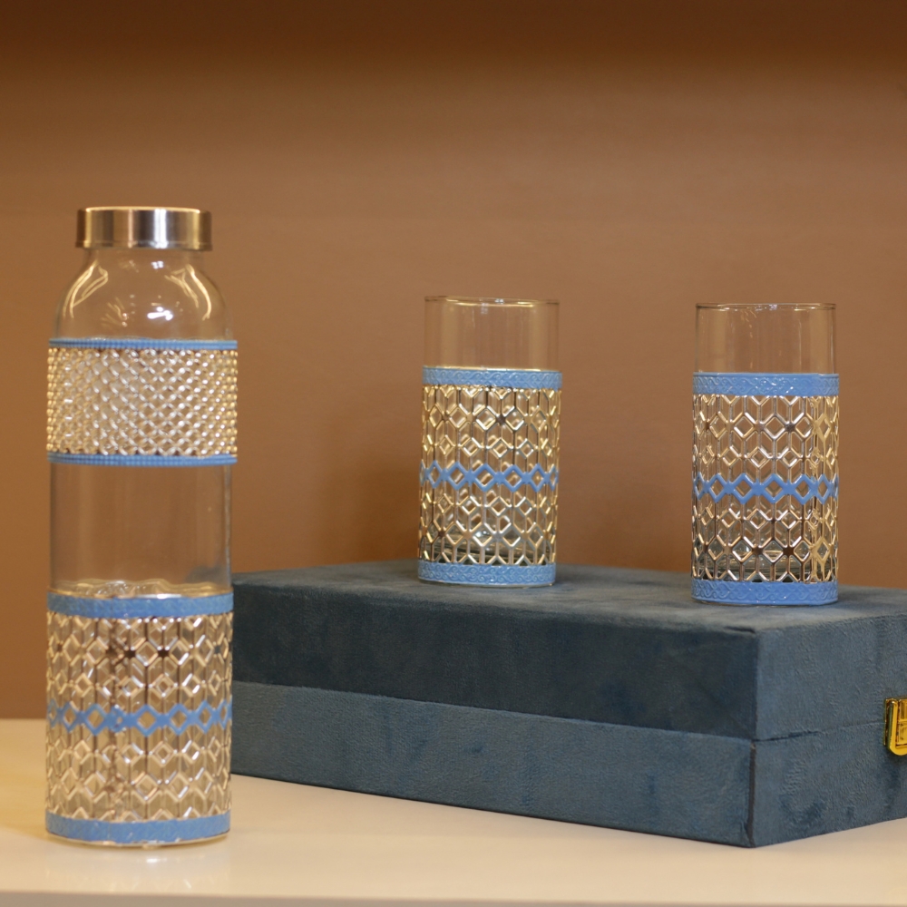 New Bottle 2 Glass Set - 4
