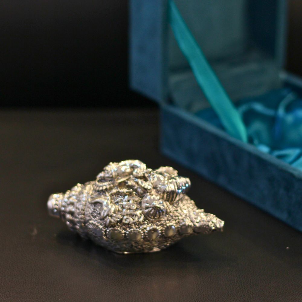 Shankh Ganesh With Silver W/box - 6