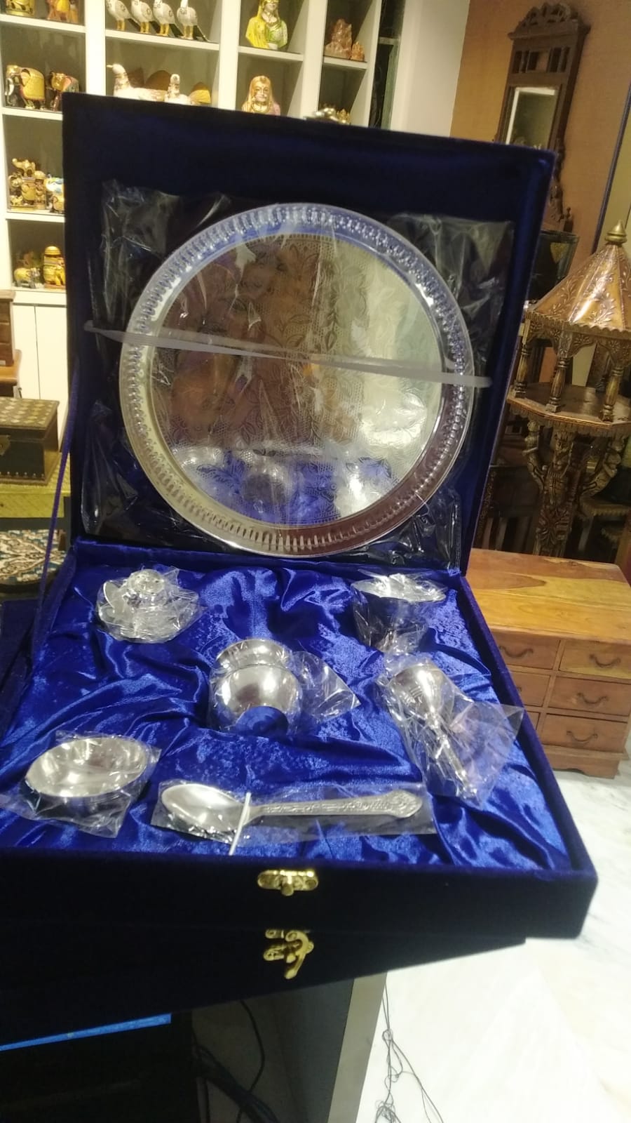 Brass Pooja Thali Set 6''