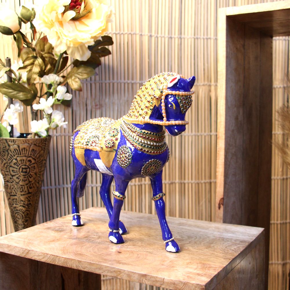 Metal Horse Jewellery Work 12'' - 3