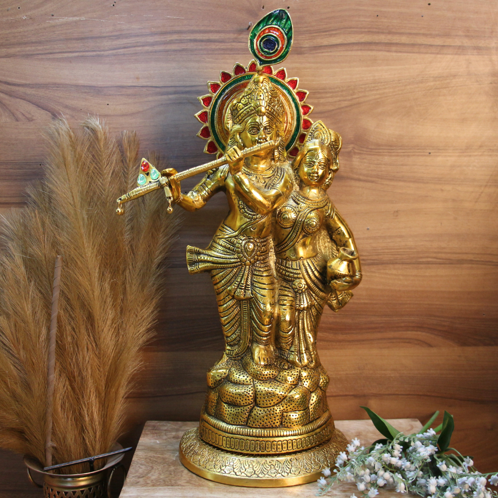 Metal Radha Krishna Big