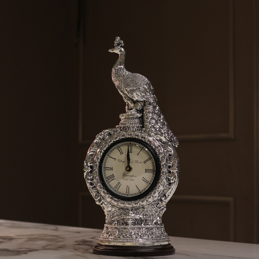 Single Peacock Clock