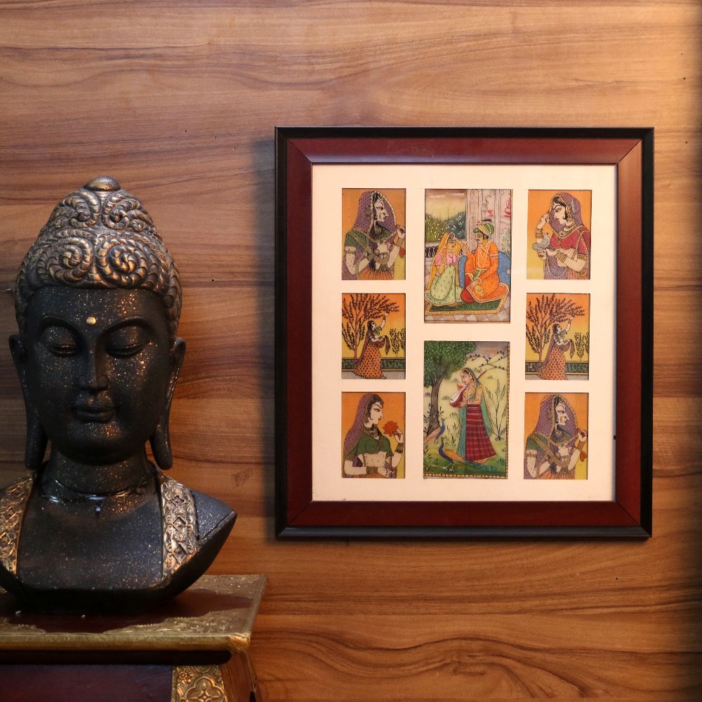 WOODEN PAINTING PHOTO FRAME 15X17