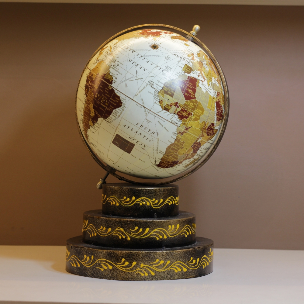 Iron Stand Globe Round - 3