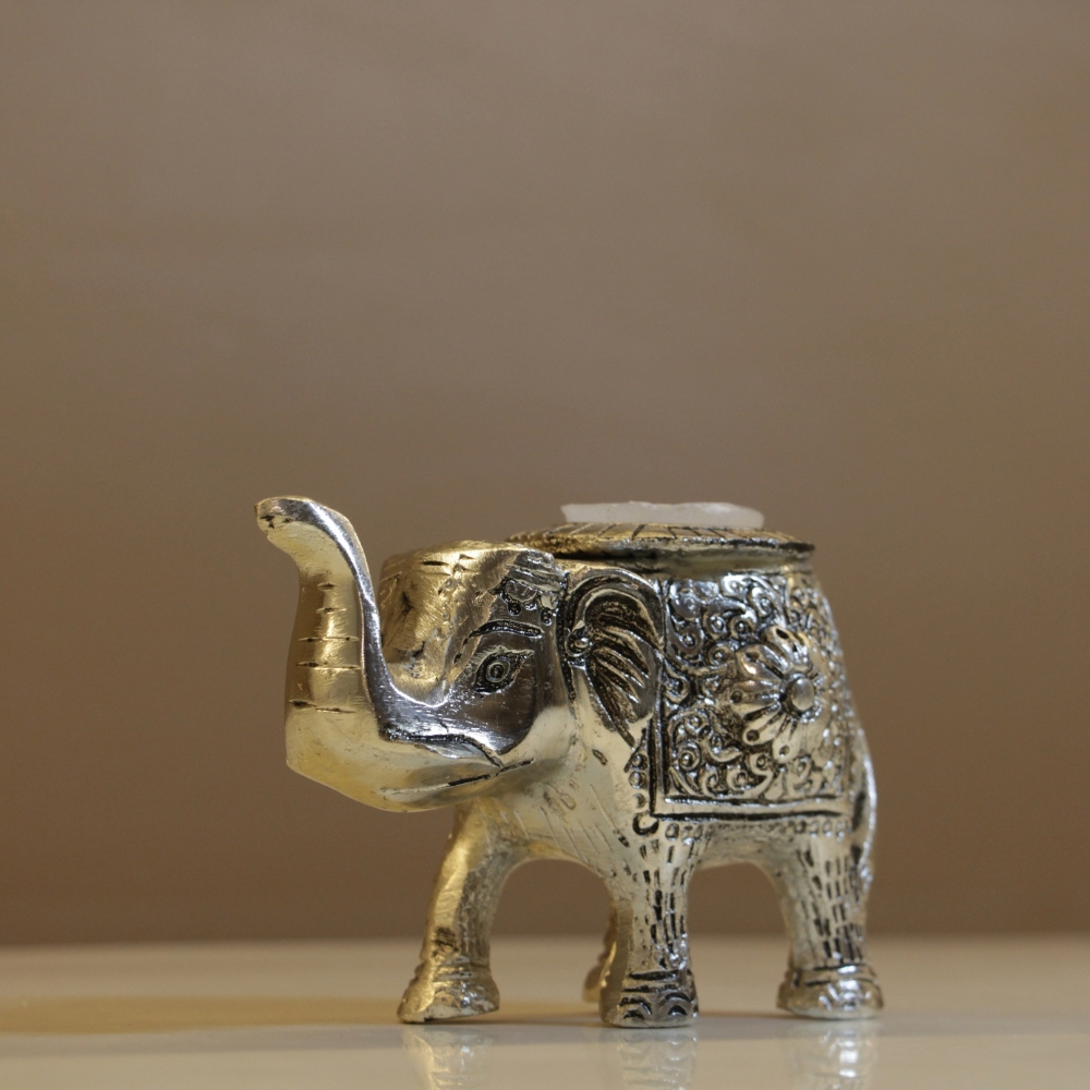 Metal Elephant Candle New