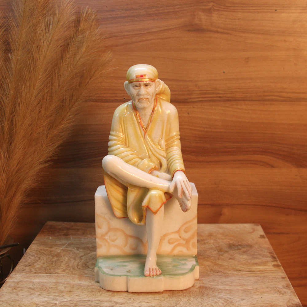 Marble Sai Baba Idol