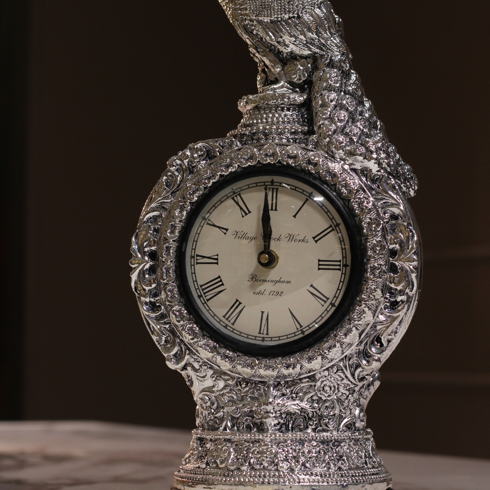 Single Peacock Clock - 5