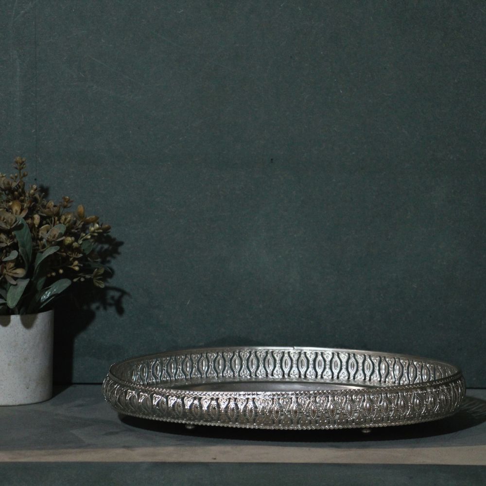 Oval Plate Silver 12'' - 5