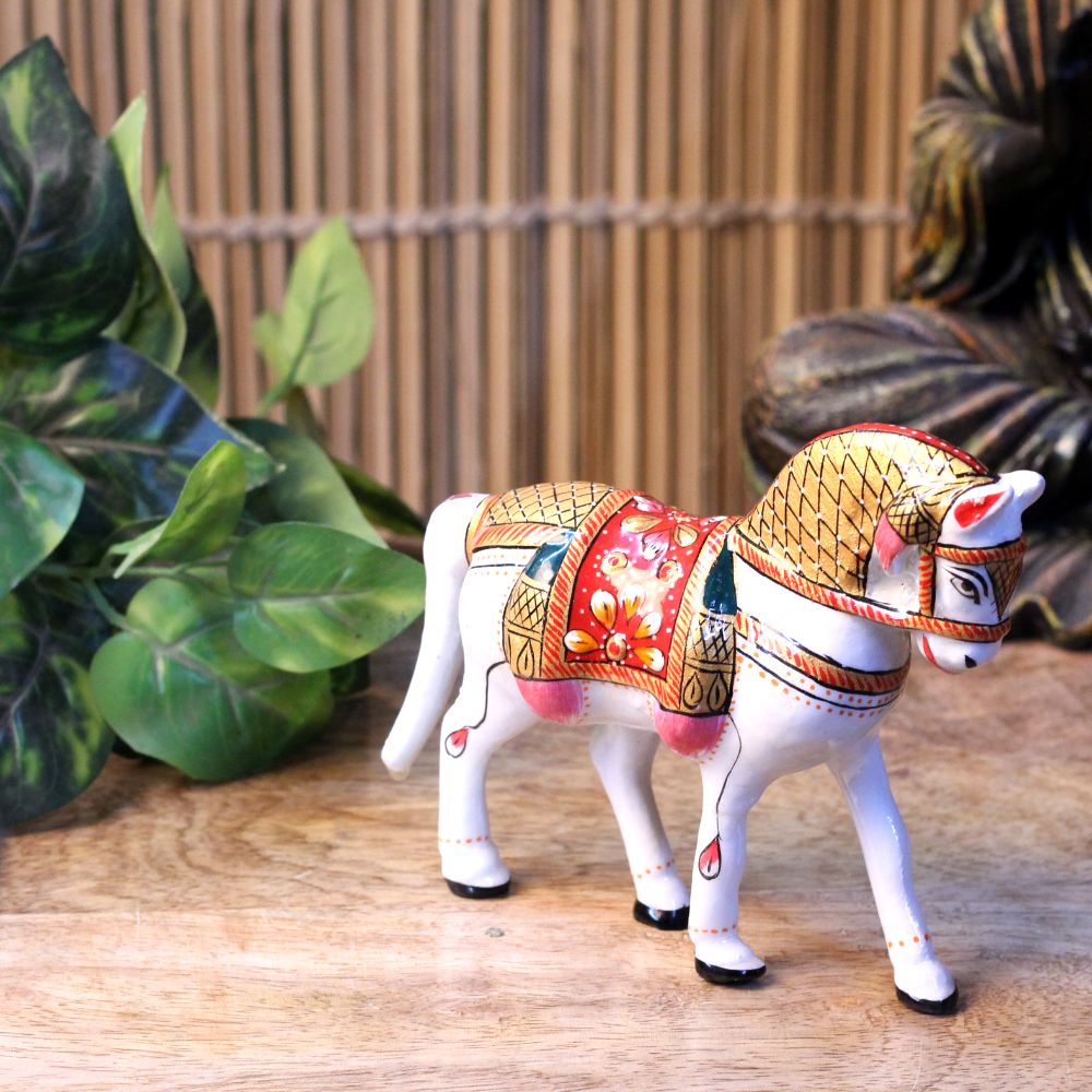 Metal Meenakari Horse 5 inch