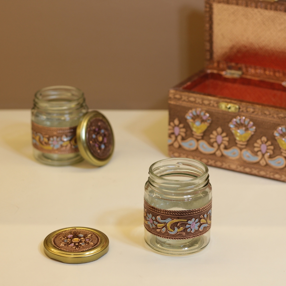 2 Jar Dryfruit Box Copper set - 4