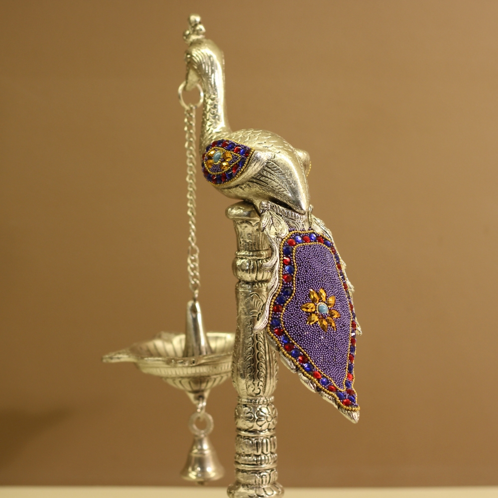 Peacock Bell Stand Purple - 5