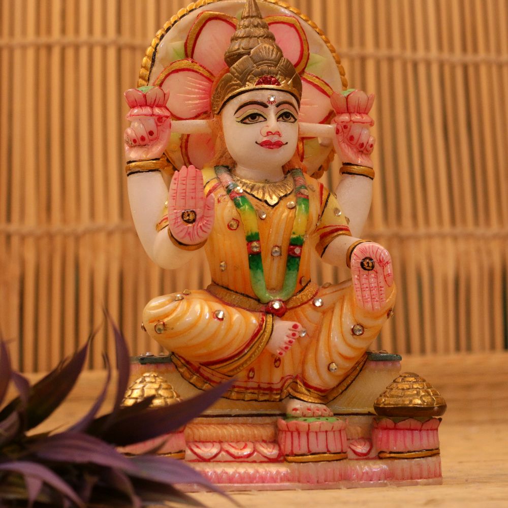 MARBLE COLORFULL LAXMI JI - 4