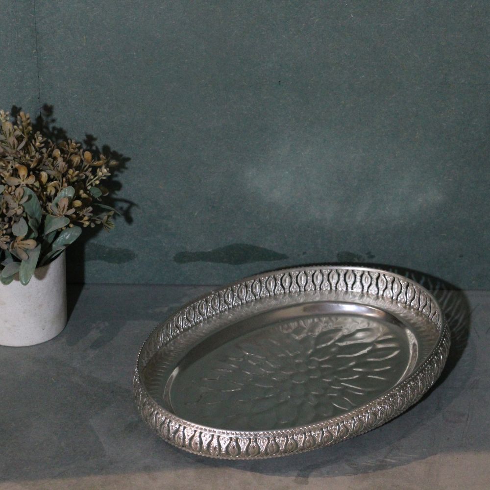 Oval Plate Silver 12'' - 4