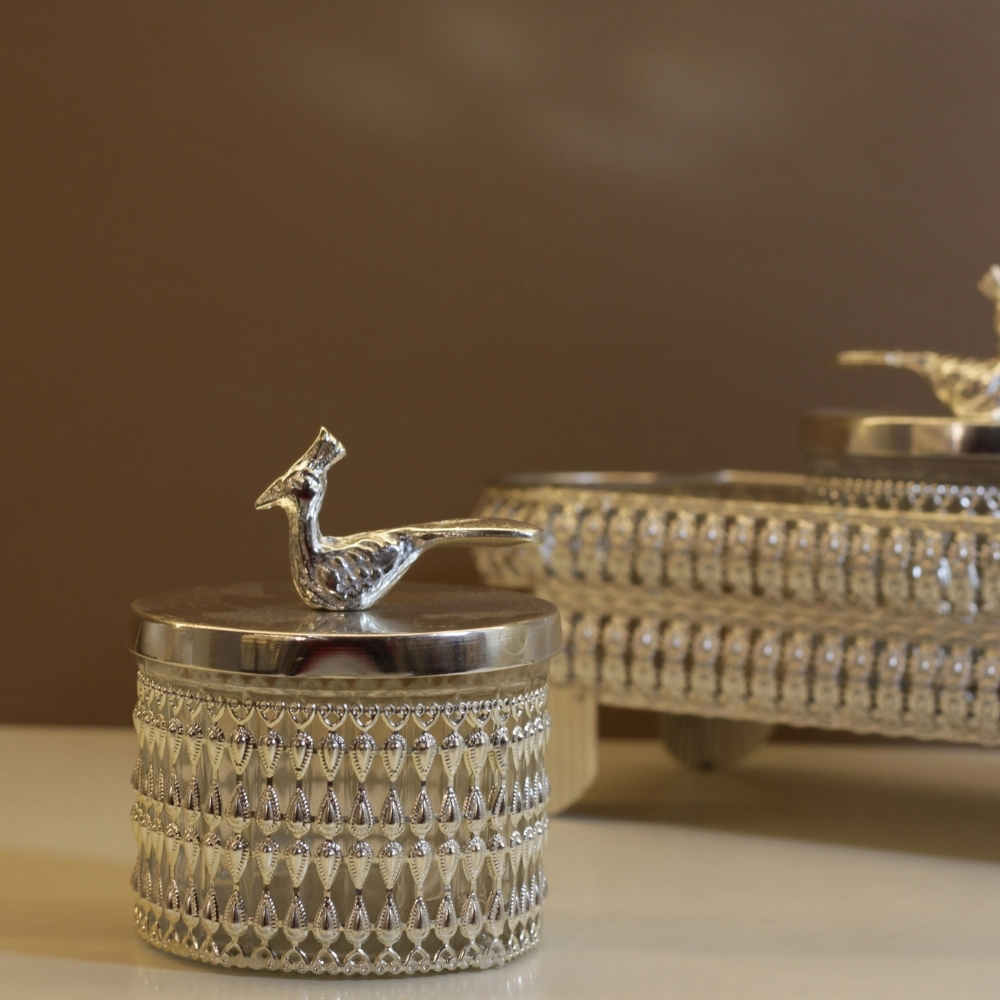 Jali Tray With 2 Jar - 5