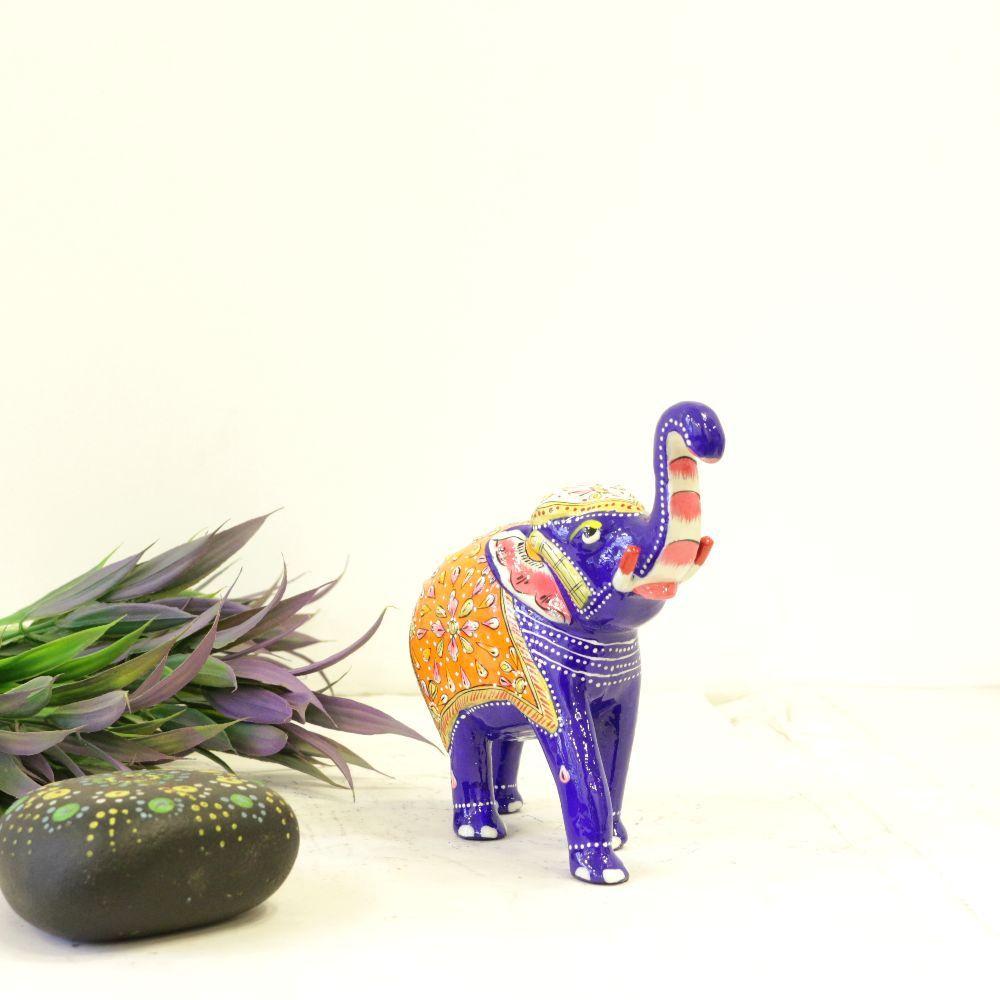 Metal Minakari Elephant 2.5 Inch