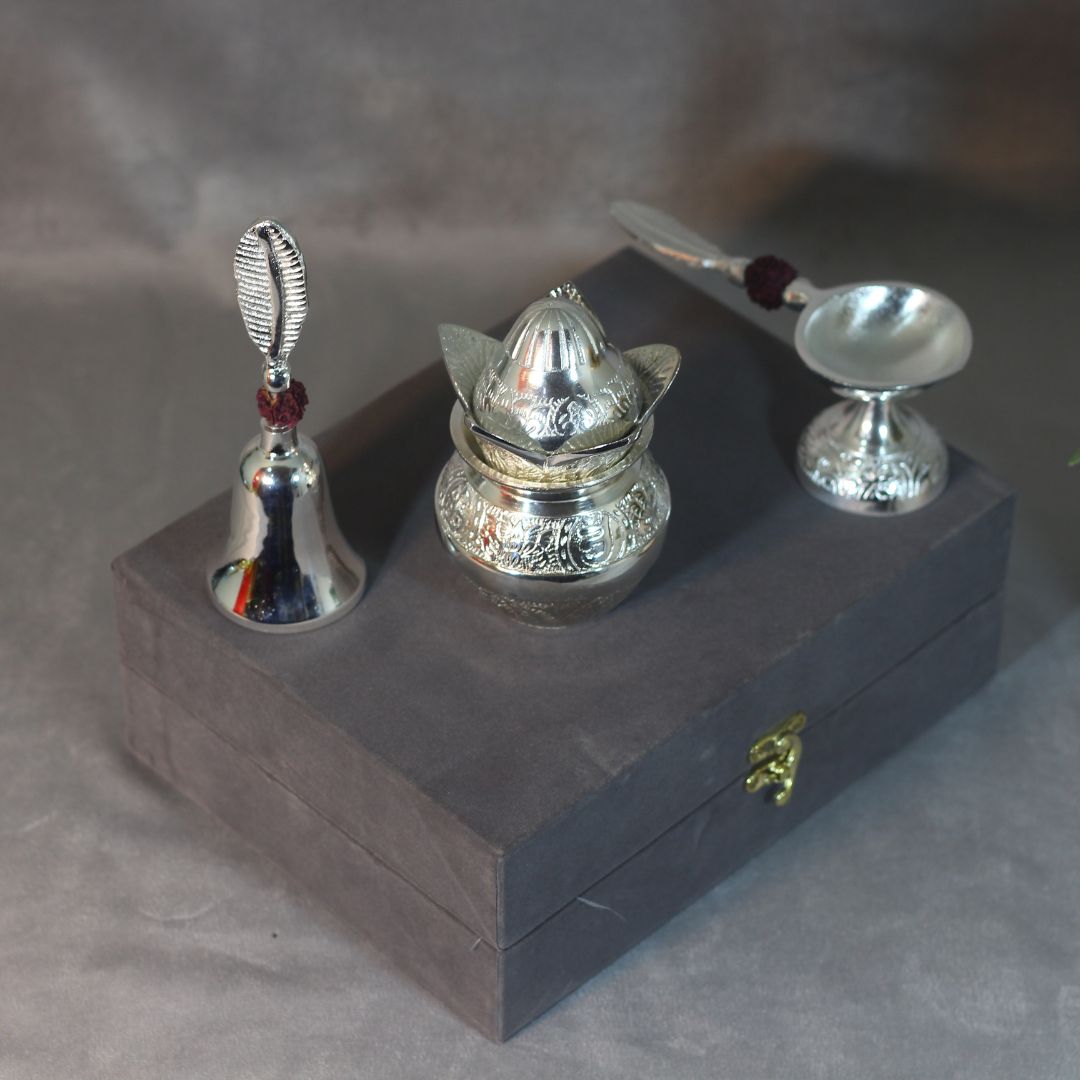 Kalash Diya Ghanti Set - 5