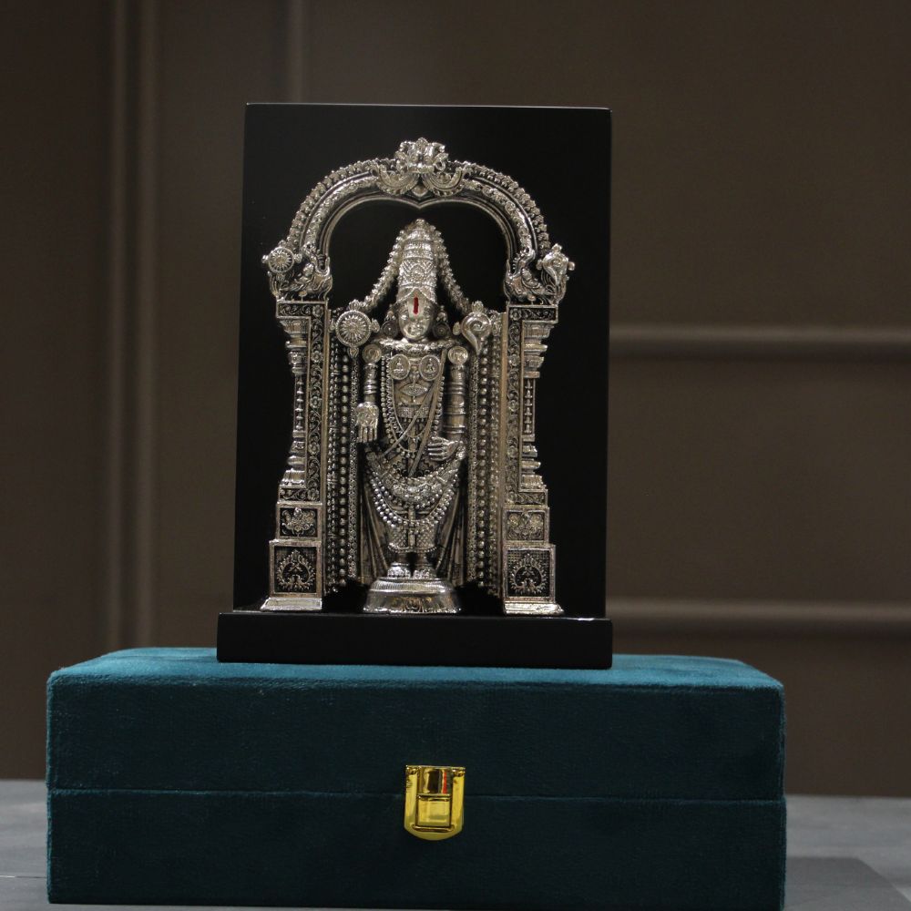 Tirupati Balaji 7''Clad Silver W/b