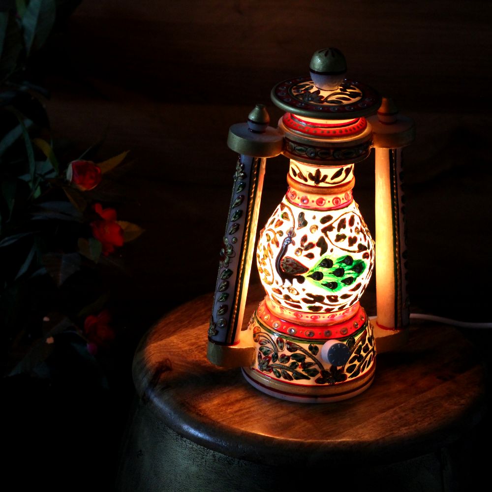 Marble Lantern 10'' - 4