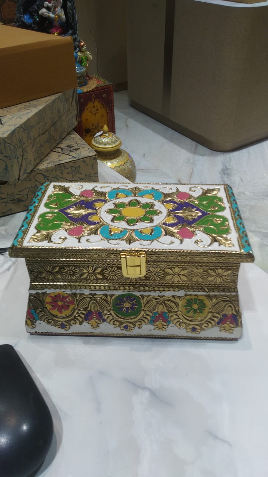 2 Jar DryFruit Box Minakari