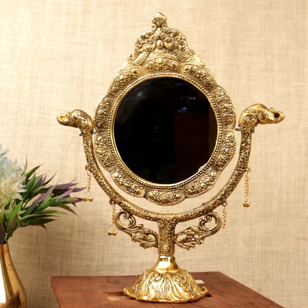 Metal  Elephant Mirror