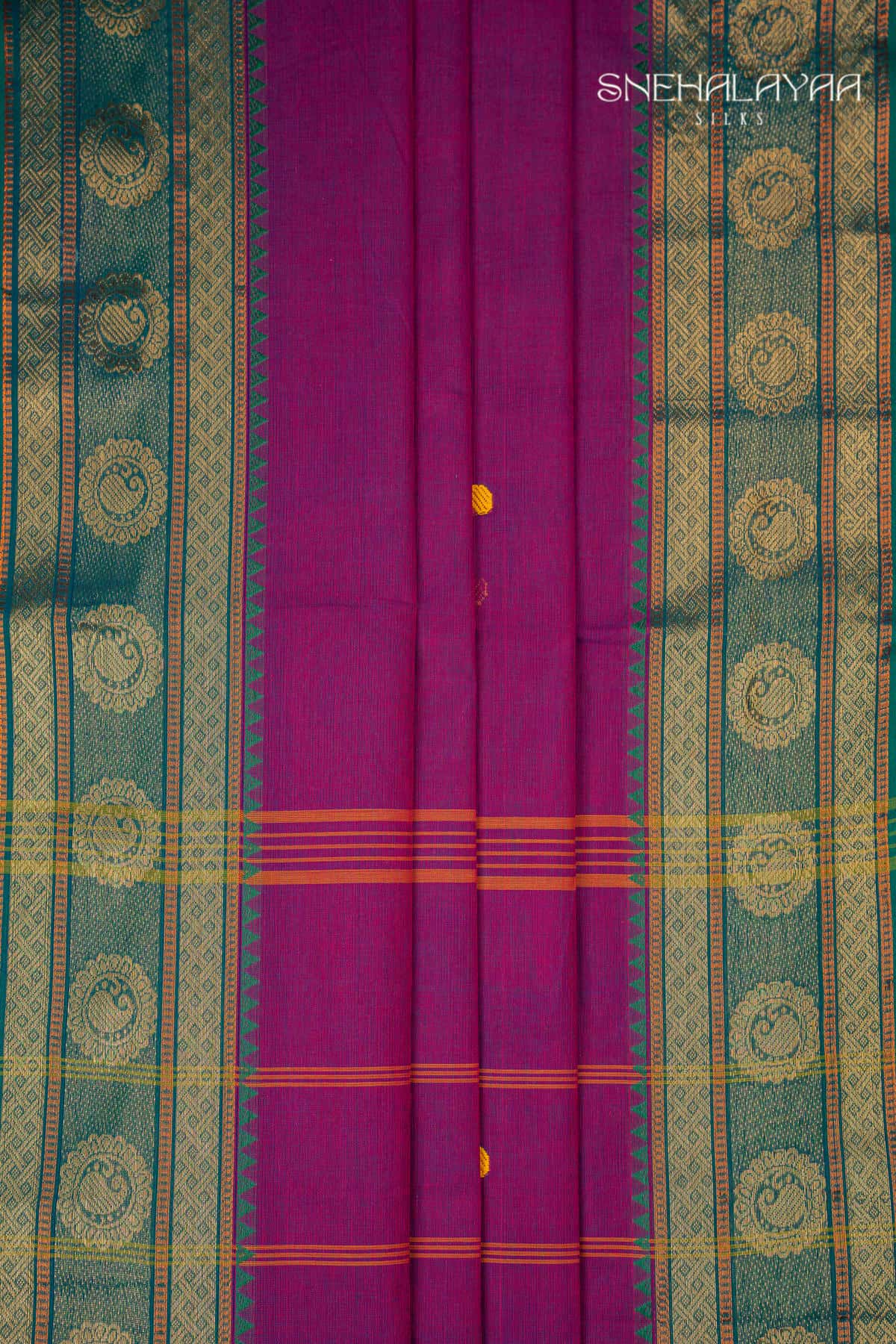 Purple Chettinad Cotton Saree
