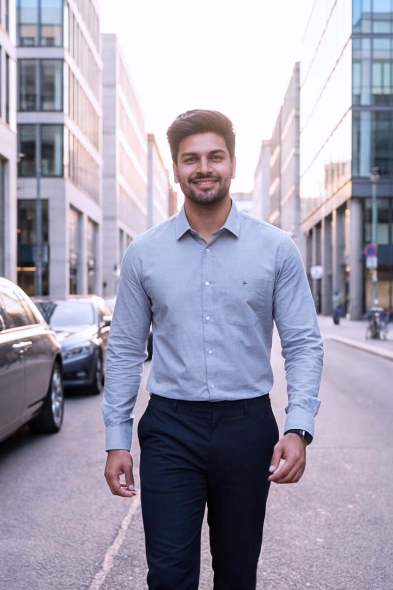 PureLine Formal Shirt – Light Grey