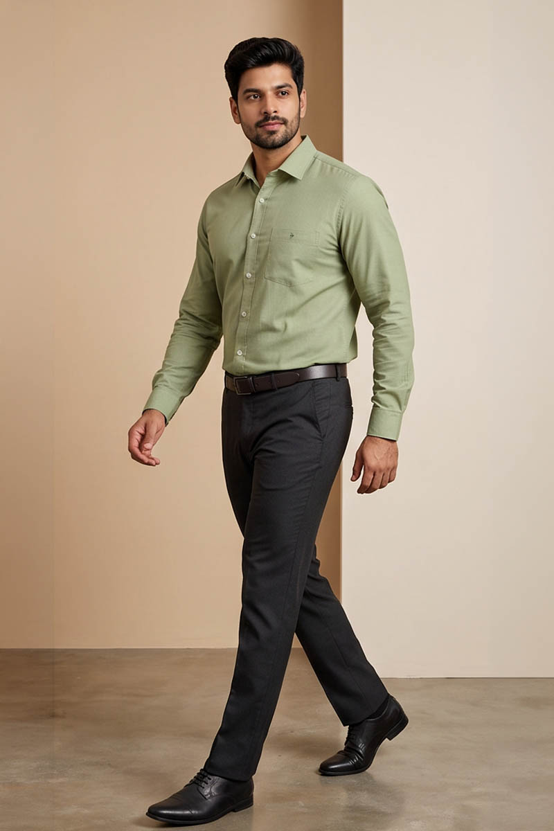 Mint Green Shirt - L-Green - 3