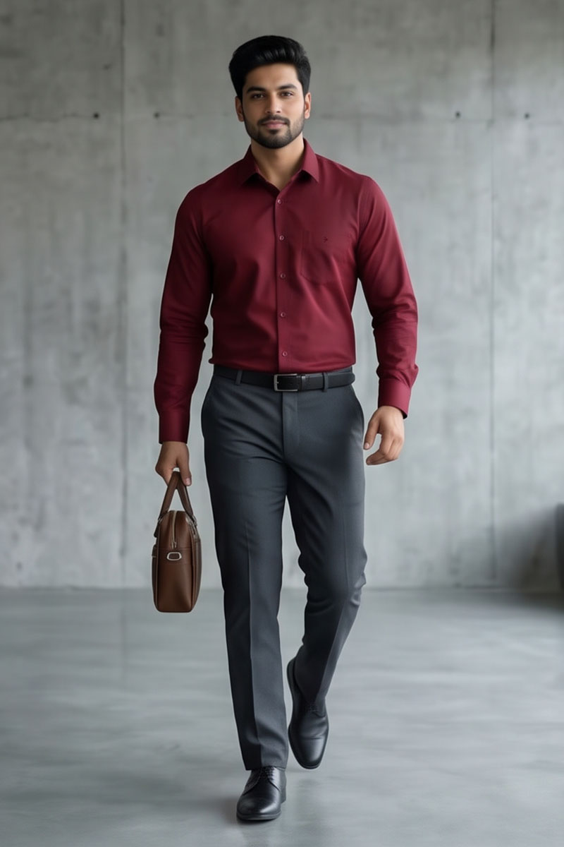 Classic Dark Pink Shirt