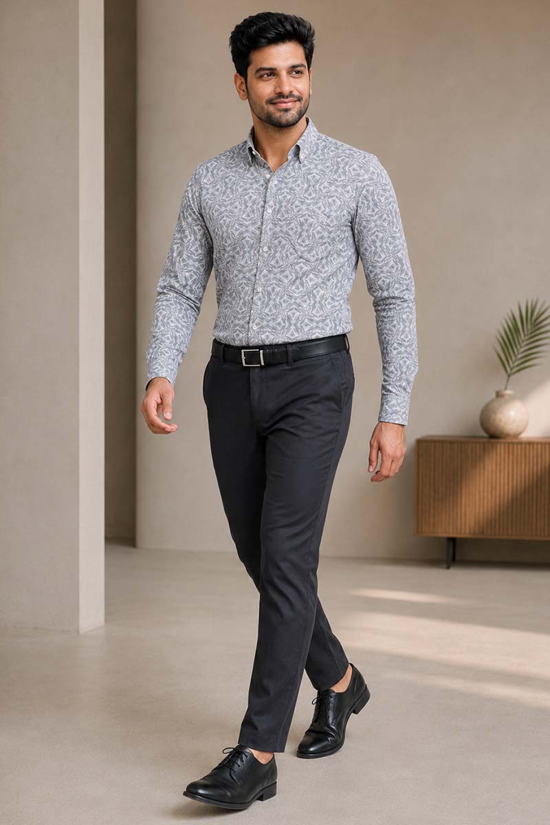 Grey Monarch Shirt -Grey - 3