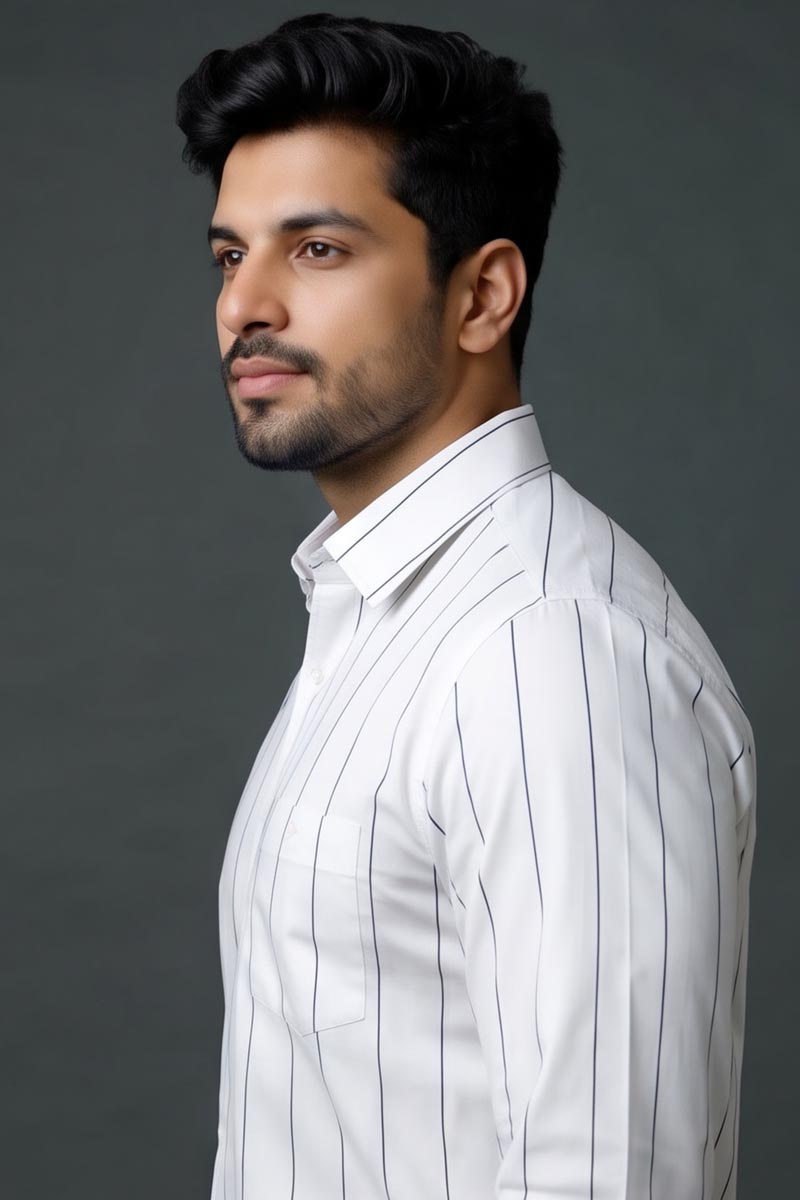 Pure White Classic Shirt - White - 5