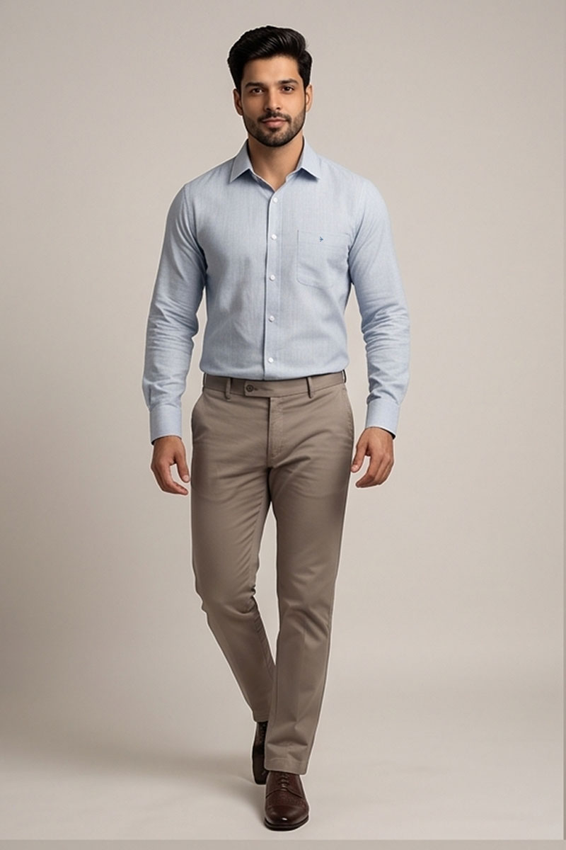 PureLine Formal Shirt in Light Grey