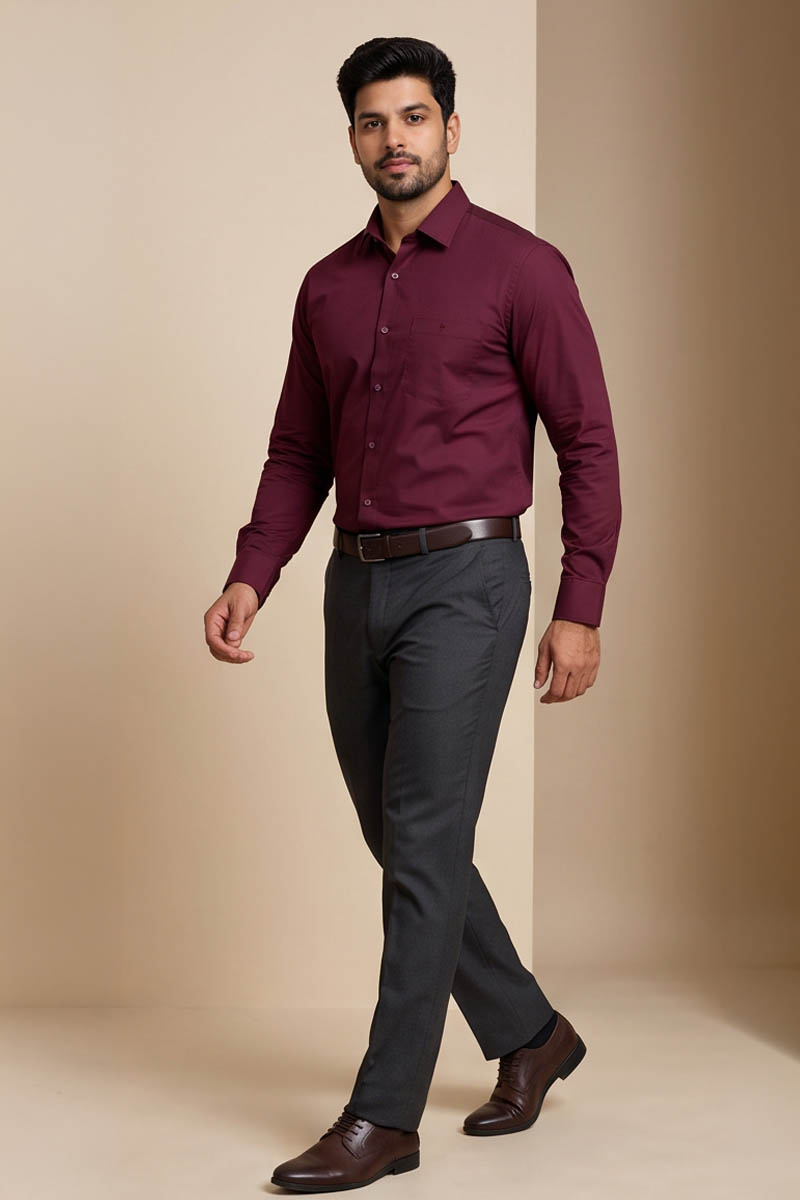 Maroon Royale Shirt - Maroon - 3