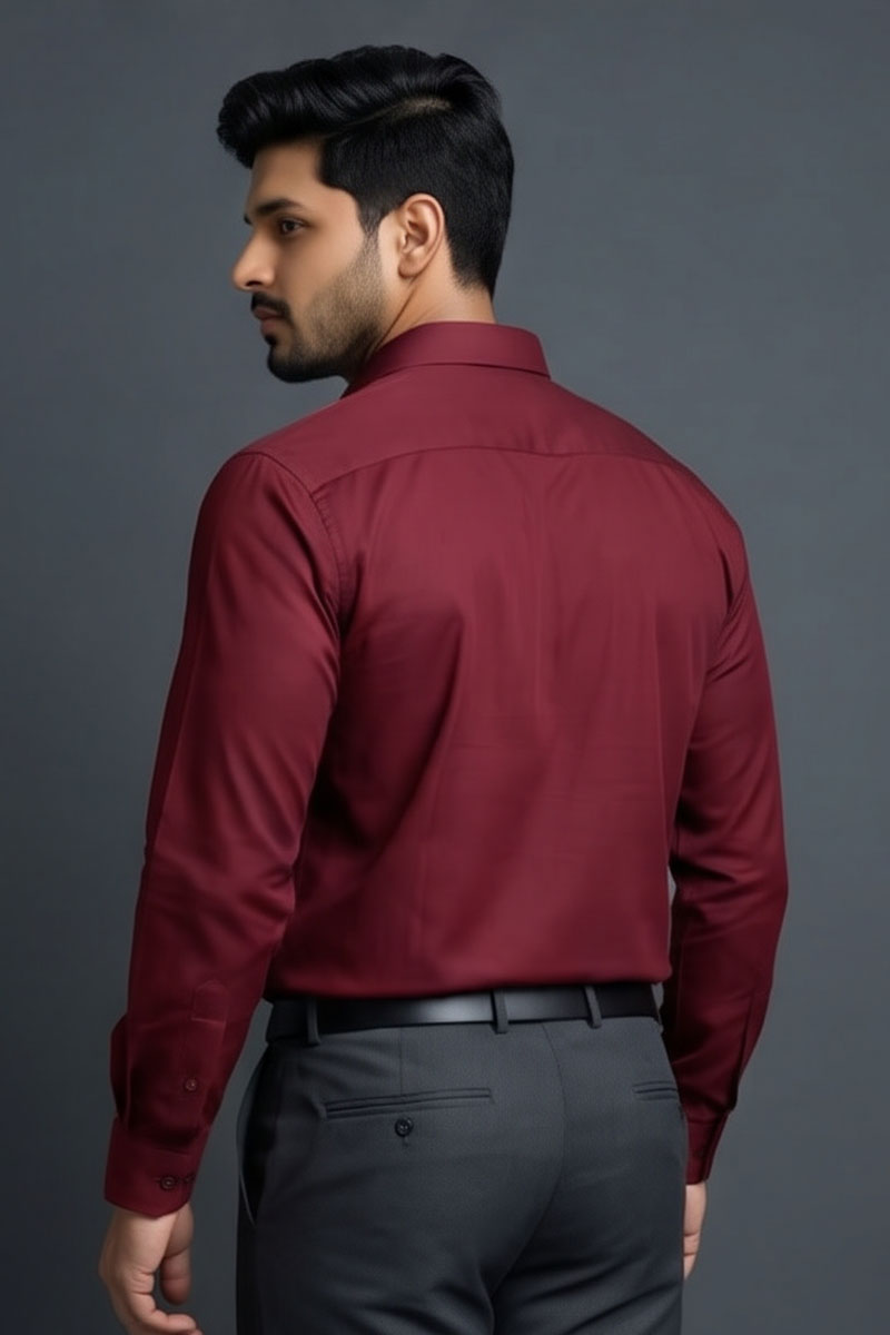 Classic Dark Pink Shirt - 5
