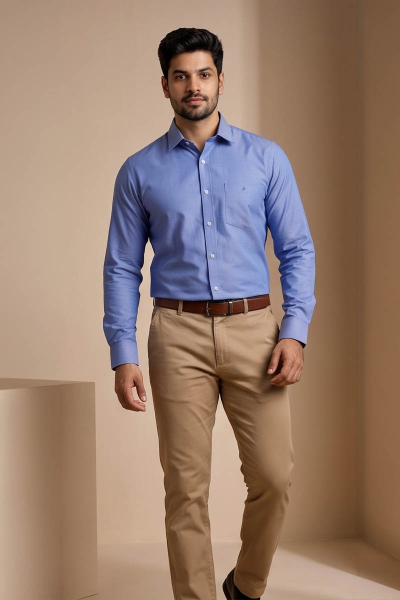 Azure Essential Shirt -L-Blue