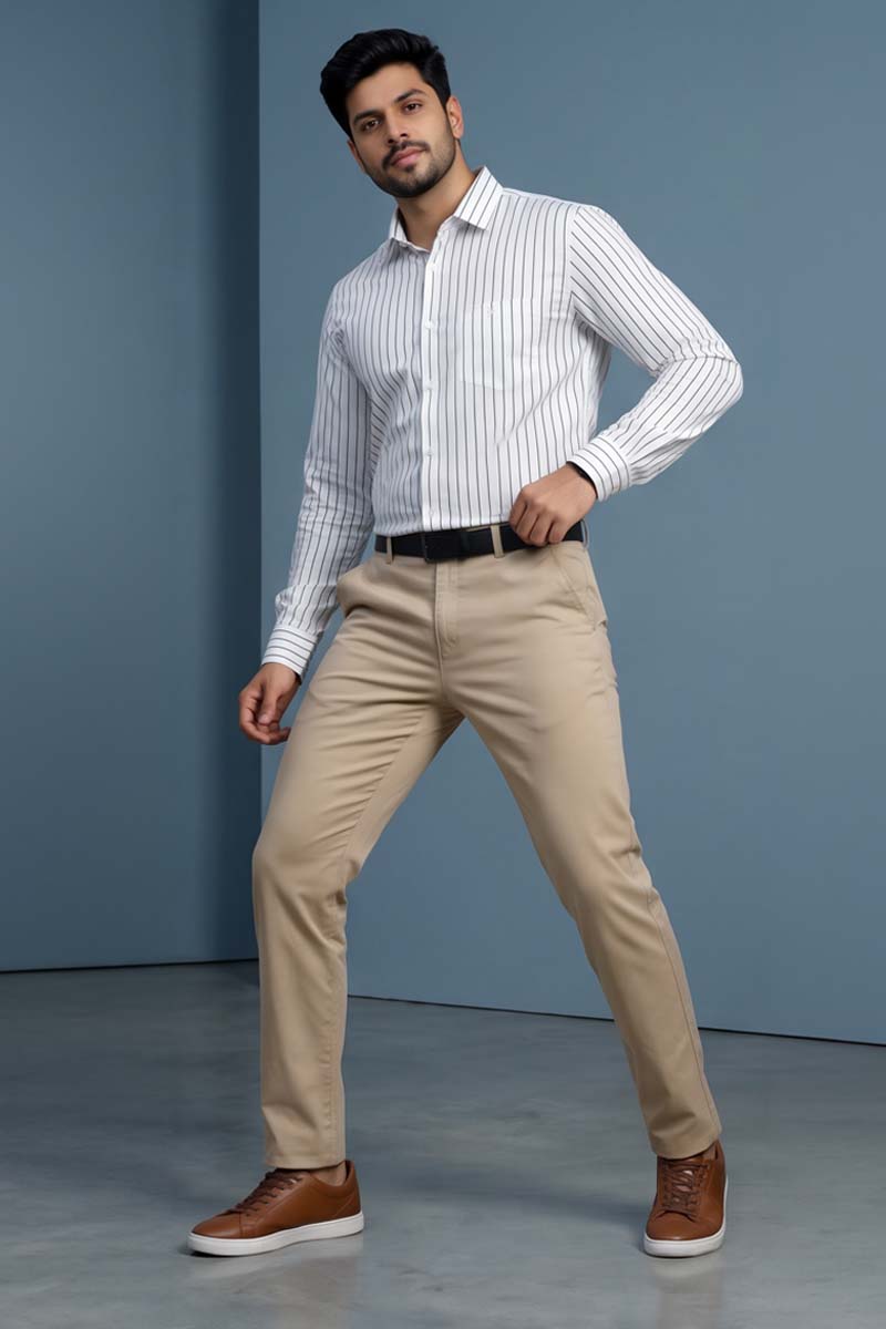 Arctic Stripe Classic Shirt - White - 3