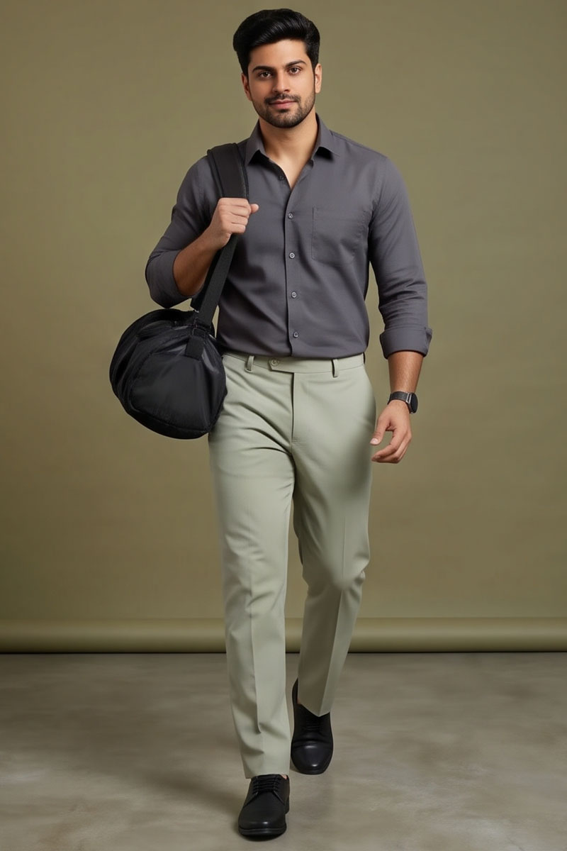 Modern Fit Dusty Trousers - Dusty - 4