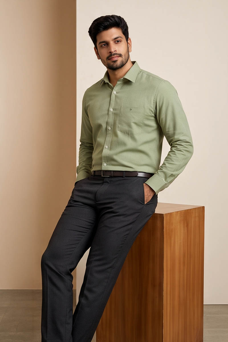 Mint Green Shirt - L-Green - 5