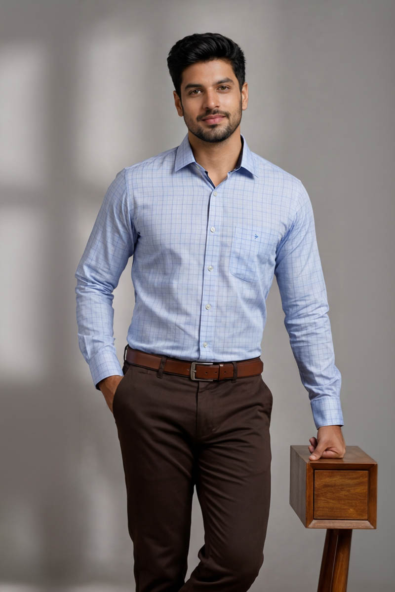Aqua Blue Premium Shirt - T -Blue