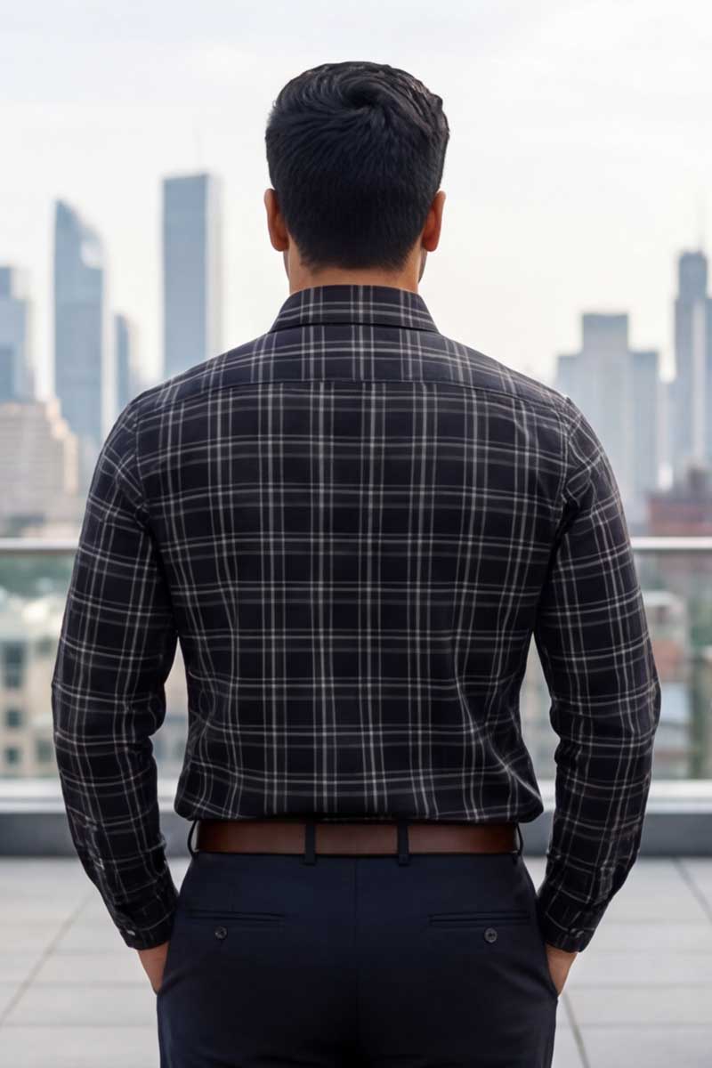 Global Check Series Shirt – Maroon - 6