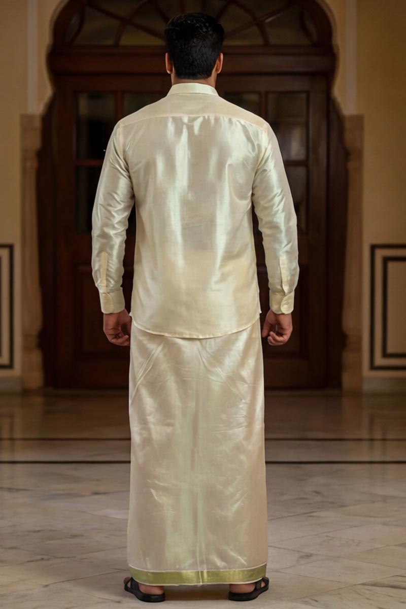 Classic Cream Festive Ensemble-Cream - 6