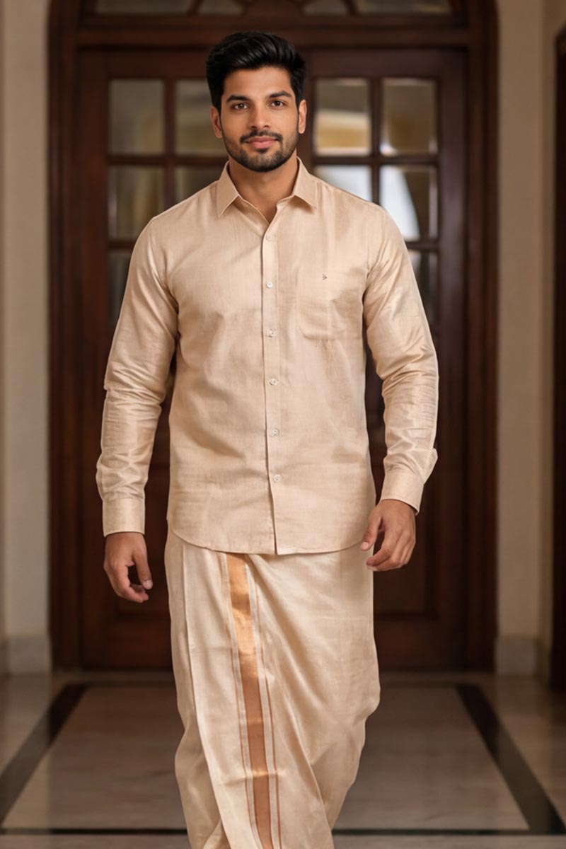 Ivory Gold Traditional Ensemble-Copper - 3