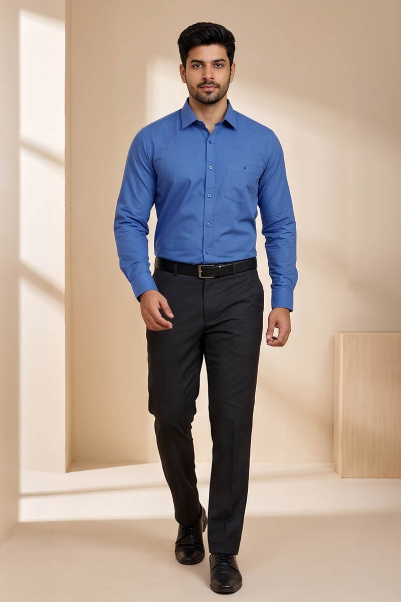 Sapphire Blue Shirt- N-Blue - 3