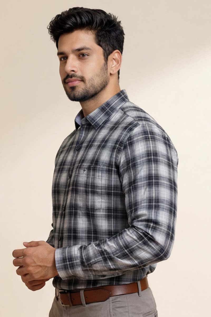 Urban Check Shirt - L-Grey - 2