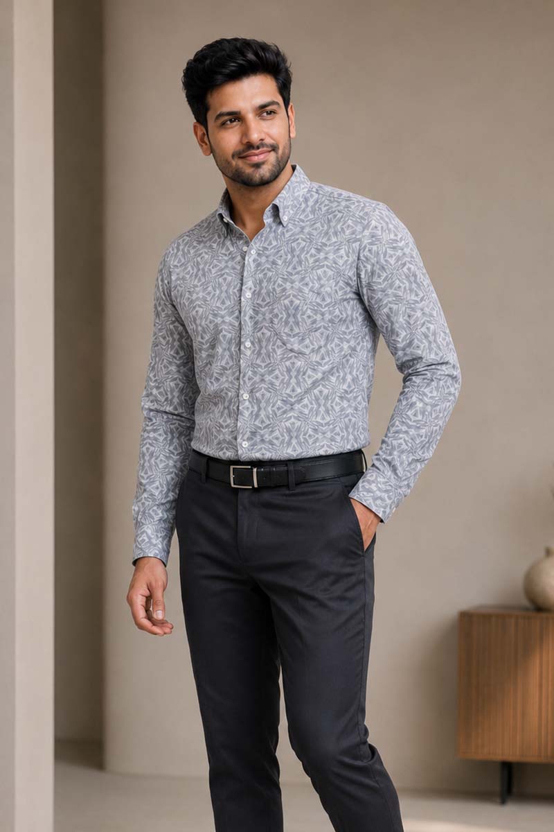 Grey Monarch Shirt -Grey - 2