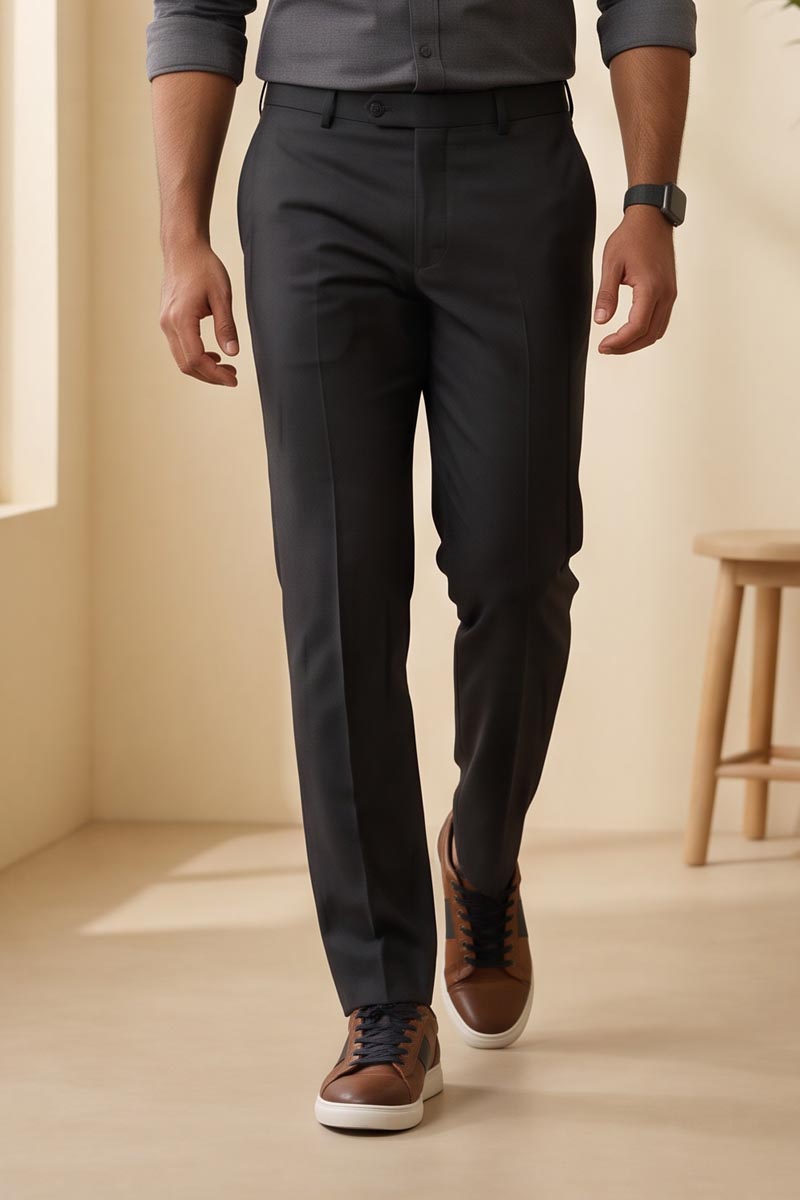 Titan Grey Formal Pants -D-GREY