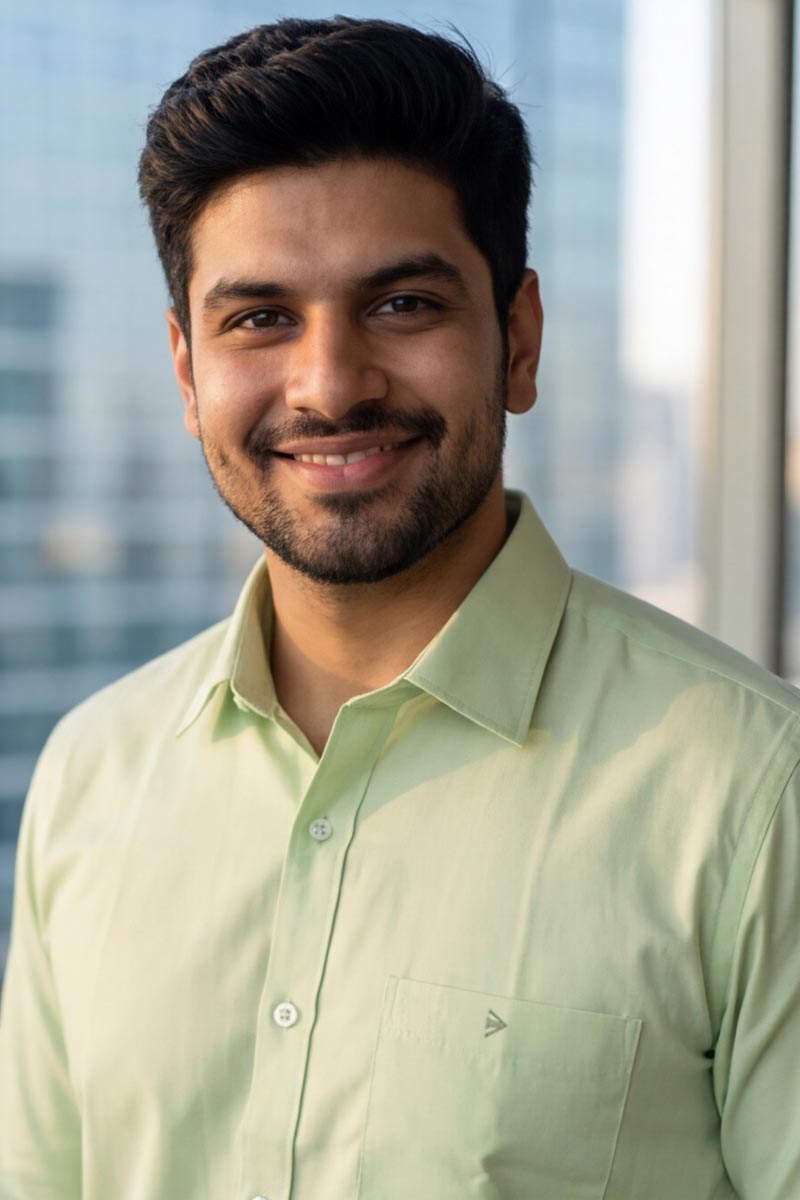 L-Green Plain Formal Shirt (Smart Fit - Full Sleeves)_RBF-353 - 2