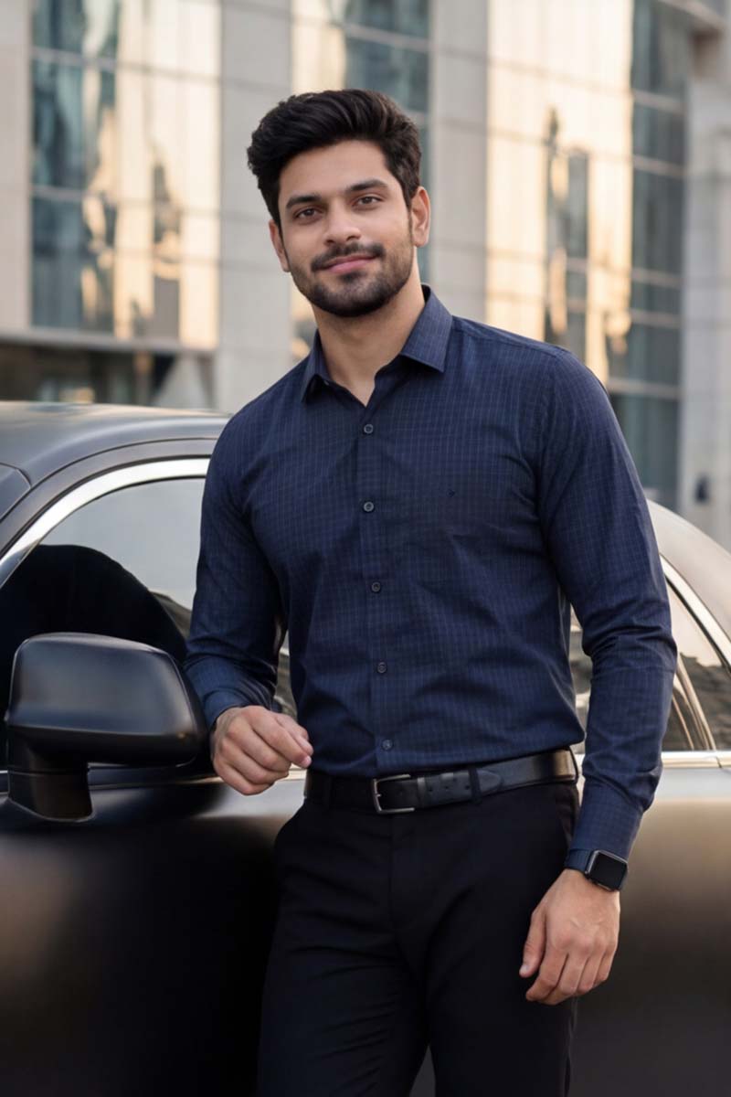 The epitome of sophisticated urban style (Navy) - 3