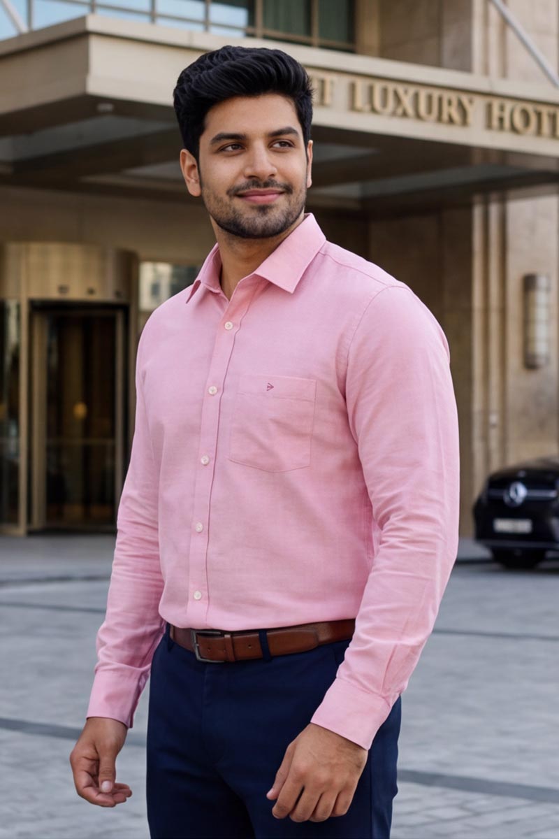 PureLine Formal Shirt – Pink - 4